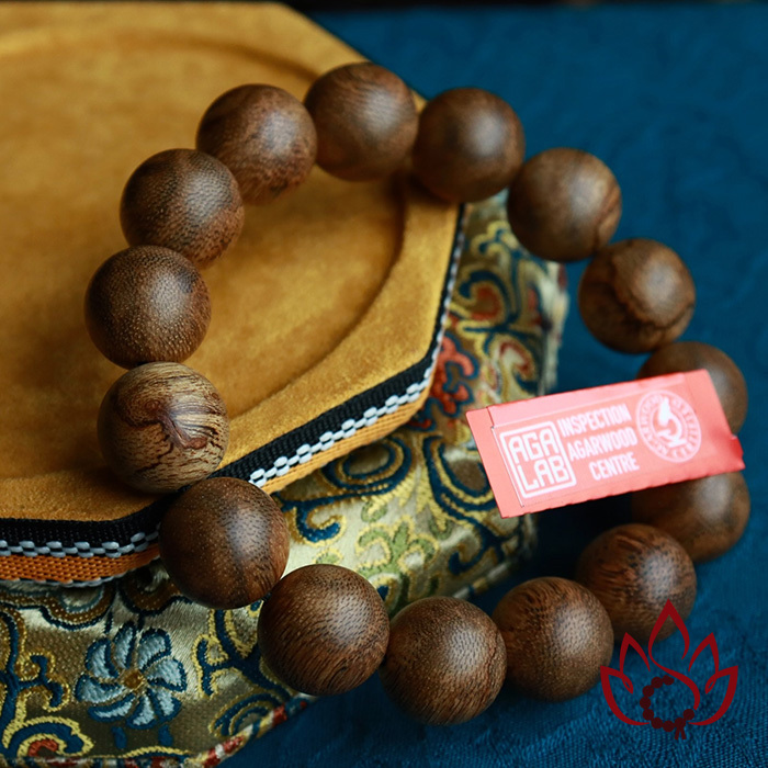 Vòng Trầm Hương Hạt Tròn | 14 Ly | Trầm Tốc Banh Tự Nhiên